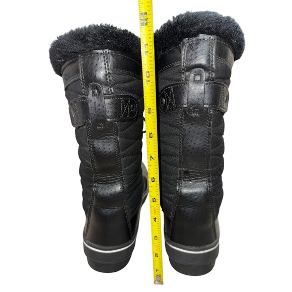 ITASCA Mid Calf Winter Boot 9 Black Outdoor Snow Gorpcore Moto Utility Lace Up - Picture 4 of 9